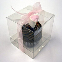 50 Pack of 10cm Square Cube PVC Box -  Product Showcase Clear Plastic Shop Display Storage Packaging Box thumbnail