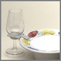 25 Pack of Wine Glass Holder Plate Clip - Stand Up Function Buffet BBQ Picnic Party  - Promotion Merchandise Expo Gift thumbnail