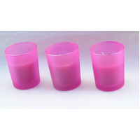 20 Pack Pink Frosted Glass Votive Tealight Candle Holders House Party Cenrepiece Xmas Wedding Decor Glass Candlestick Party Decorations Bridal Valenti thumbnail