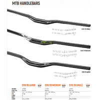 Satori EVO 35 Small - 355mm Rise Handlebar - Black MTB Trekking Universal 780mm Long thumbnail