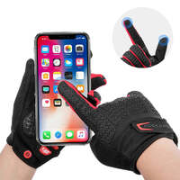 Full Finger MTB Gloves Large Size for Mountain Road Bike Breathable Red Rockbros Unisex Device Friendly Finger Material Anti Slip thumbnail