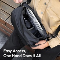 ULANZI BP11 8L Camera Sling Bag with Tripod Holder for Men Women, Lightweight Splash-proof DSLR/Mirrorless Anti-Theft Crossbody Bag for Travel Hiking  thumbnail