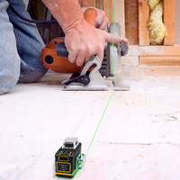 CIGMAN Laser Level Self Leveling 3x360° 3D Green Cross Line for Construction and Picture Hanging, Rechargeable battery, Remote Controller, Magnetic Ro thumbnail