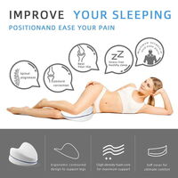Leg Knee Support Pillow, Orthopedic Memory Foam Wedge Contour Pillow for Thighs, Leg Pillow for Back Hip Legs Knee Support Wedge and Pressure Relief,  thumbnail