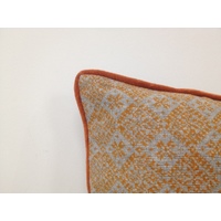 Pack of 4 Azuk Orange & Grey Cushion Covers 50cm x 50cm thumbnail