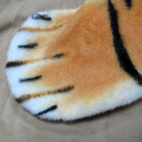 Faux Animal Floor Rug with Realistic Head Wild Tiger thumbnail