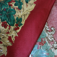 Holly White Christmas Festival Printed Oval Tablecloth 152 x 213 cm thumbnail