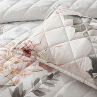 Bianca Giselle White Polyester Printed Floral Coverlet Set Super King thumbnail