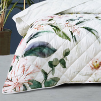 Bianca Indi White Polyester Coverlet Set Single/Double thumbnail