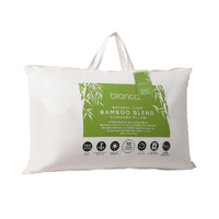 Bianca Natural Sleep White Bamboo Blend Medium Profile Pillow thumbnail