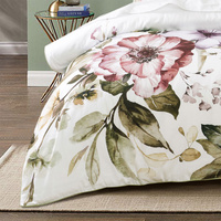 Bianca Minette White Cotton Sateen Quilt Cover Set Queen thumbnail