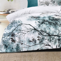 Bianca Sherbrooke White Cotton Sateen Quilt Cover Set Super King thumbnail
