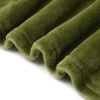 Accessorize Moss Green Super Soft Hooded Blanket Extra Large thumbnail