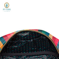 PIP Studio Velvet Jacquard Stripe Small Square Cosmetic Bag thumbnail