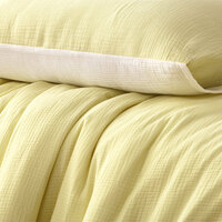 Vintage Design Homewares Hugo White Cotton Gauze Quilt Cover Set Queen thumbnail
