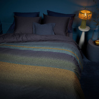 Bedding House Lenny Blue Cotton Quilt Cover Set Queen thumbnail