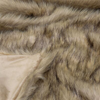 J.Elliot Home Grizzly Brown Faux Fur Throw thumbnail