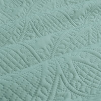 Ardor Eddison Bluestone Light Quilted Embossed Quilt Cover Set King thumbnail