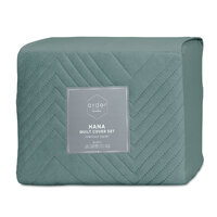 Ardor Hana Stormy Sea Embossed Velvet Quilt Cover Set Queen thumbnail