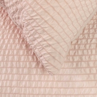 Ardor Ingrid Blush Seersucker Stripe Quilt Cover Set Double thumbnail