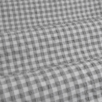 Ardor Rowe Grey Textured Seersucker Quilt Cover Set King thumbnail
