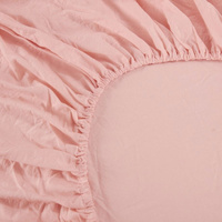 Ramesses 1000TC Linen Bamboo Fitted Sheet Combo Set Dusty Pink Queen thumbnail