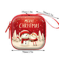 6 Pcs Set Small Gift Cute Cartoon Bags Packaging Box Christmas Coin Purse thumbnail