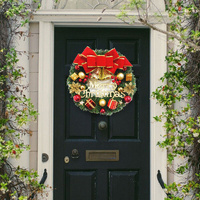 Christmas Wreath Door Garland Decoration Front Door Hanging Flowers Tree Decor(J1-2) thumbnail
