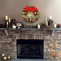 Christmas Wreath Door Garland Decoration Front Door Hanging Flowers Tree Decor(H1-2) thumbnail