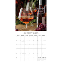 Wine 2025 Square Wall Calendar Food 16 Month Premium Planner Xmas New Year Gift thumbnail
