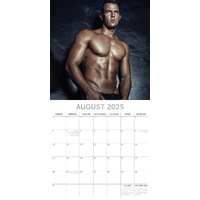Hot Shirtless Men 2025 Square Wall Calendar 16 Months Xmas New Year Planner Gift thumbnail