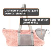 LIFEBEA Small Cat Carrier Pet bag: Comfy Shoulder Bag with Adjustable Strap for Small Dogs, Puppies, Kittens Up to 3kg /6.6 lbs - Pink thumbnail
