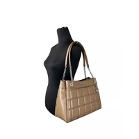 Michael Kors Women's Susan Medium Chain Shoulder Tote Bag Driftwood - One Size thumbnail