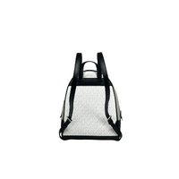 Michael Kors Women's Rhea Medium PVC Backpack Bookbag Optic White Multi - One Size thumbnail