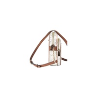 Michael Kors Women's Jet Set Medium Vanilla PVC North South Chain Crossbody Handbag - One Size thumbnail