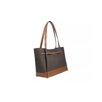 Michael Kors Women's Reed Large Belted Tote Shoulder Bag Purse Brown - One Size thumbnail