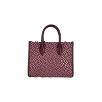 Michael Kors Women's Mirella Small Top Zip Crossbody Tote Bag Oxblood - One Size thumbnail