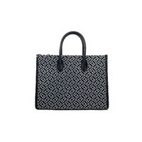 Michael Kors Women's Mirella Medium Top Zip Crossbody Tote Bag Black - One Size thumbnail