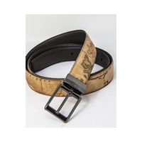Alviero Martini Prima Classe Men's Brown Leather Belt - 120 cm thumbnail