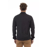 Alpha Studio Men's Gray Wool Shirt - 50 IT thumbnail