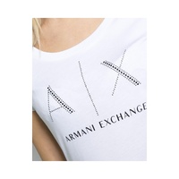 Armani Exchange Women's White Cotton Tops & T-Shirt - 38 IT thumbnail