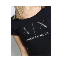 Armani Exchange Women's Black Cotton Tops & T-Shirt - 38 IT thumbnail