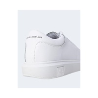 Armani Exchange Men's White Leather Sneaker - 40 EU thumbnail