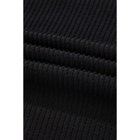 Black Corded MERRY Graphic Long Sleeve Top and Shorts Set - XL thumbnail