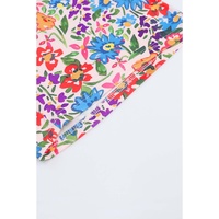 Multicolor Floral Print Tank and Shorts Lounge Set - M thumbnail