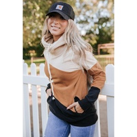 Azura Exchange Cozy Colorblock Hoodie with Side Pockets - L thumbnail