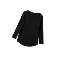 Azura Exchange V Neck Long Sleeve Knit Top - M thumbnail