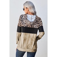 Azura Exchange Leopard Tie Dye Colorblock Hoodie - 2XL thumbnail