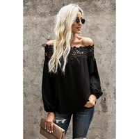 Azura Exchange Lace Off The Shoulder Top - M thumbnail