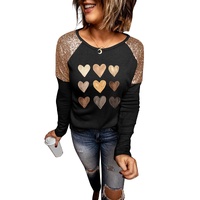 Azura Exchange Sequin Patchwork Long Sleeve Top - XL thumbnail